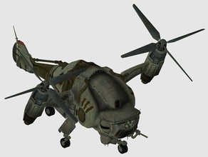 verti kuş fallout video oyunlar 3 helikopter askeri vertibird 3d print model - Mito3D