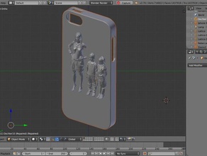 iphone 5 personnalisé 3d numérisées de la famille mobile scan corporel 3d print model - Mito3D