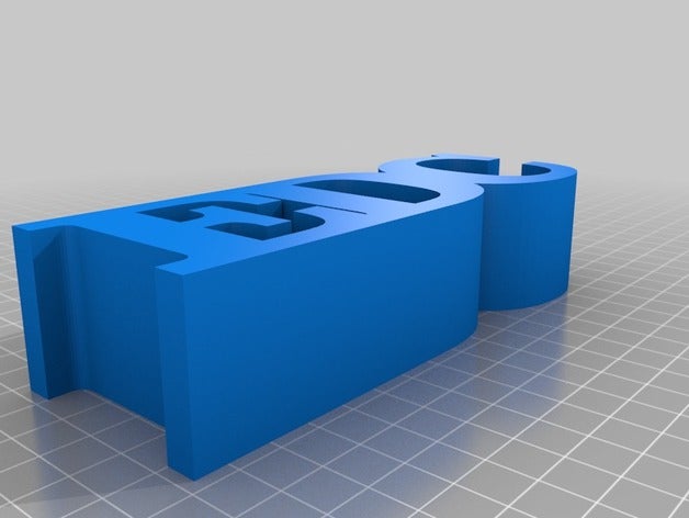 edc letras otros personalizado 3D print model - Mito3D