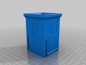 quarter tower puzzles beer drinking game 3d print model - Mito3D