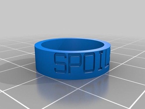 spoiler ring size 6 anelli personalizzato 3d print model - Mito3D