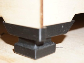 flashforge criador pés 3d a impressora partes de pé ajustável solidworks atualização 3d print model - Mito3D