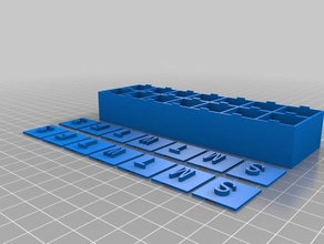 morgen Abend wöchentlich pill box Container angepasst 3d print model - Mito3D