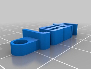 leah keychain organization customized 3d print model - Mito3D