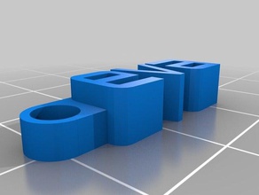 eva Schlüsselanhänger - Organisation angepasst 3d print model - Mito3D
