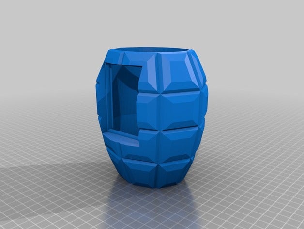 wifi grenade very incomplete electronics 3D print model - Mito3D