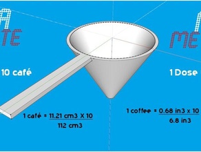 mega dosettemega de mesure cuisine à manger café doser doseur 3d print model - Mito3D