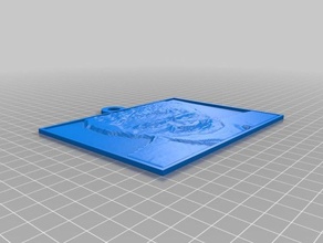 lithopane theo 2d sanat özelleştirilmiş 3d print model - Mito3D