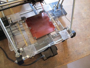 mendel build platform other acrylic heated reprap 3d print model - Mito3D