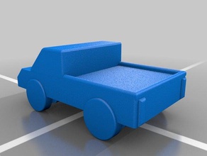 basit bir oyuncak kamyon oyuncaklar oyunlar araba 3d print model - Mito3D