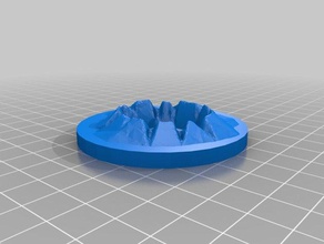 impact craters form study toy game accessories obstacle terrain 3d print model - Mito3D