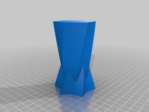 benim çift konik vazo özelleştirilmiş kaplar 3d print model - Mito3D