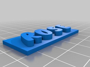 rose bapt&ecircme 1 3 d Drucker Teile angepasst 3d print model - Mito3D