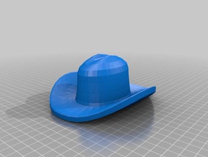 cowboy-Hut ar 3d drucken 3d print model - Mito3D