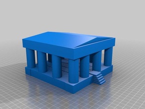 Tempel doom Gebäude Strukturen cool 3d print model - Mito3D