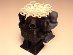 chainmail coaster 4x4 3d printing tests 3d print model - Mito3D