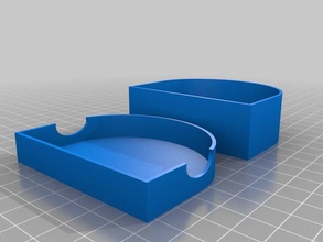 my customized 2 part denture holder containers 3d print model - Mito3D