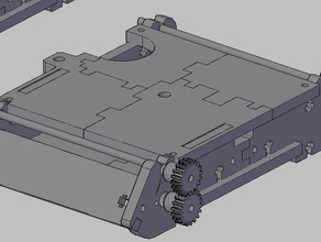 imprimable de l'aps d'autres 20mm moteur à courant continu automatisé créer une plate-forme convoyeur l'aimant mise niveau la partie production des plaques puzzle robotique utile 3d print model - Mito3D