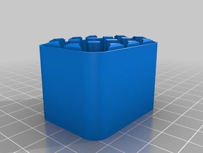 my customized battery case 4 3 bottom containers 3d print model - Mito3D