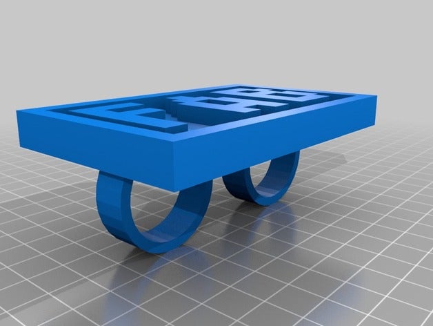 mon word personnalisés anneaux 3D print model - Mito3D