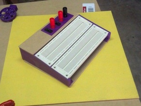 parametrico breadboard workstation l'elettronica openscad prototipazione strumenti 3d print model - Mito3D