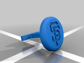 san francisco giants logo boutons de manchette accessoires fasion 3d print model - Mito3D