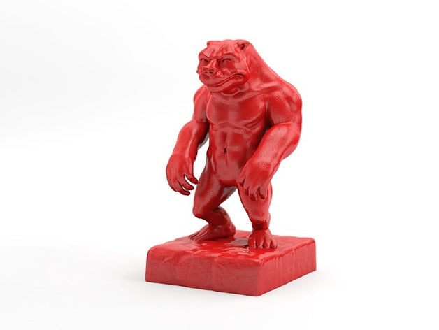 la criatura criaturas hombre lobo 3D print model - Mito3D