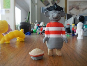 pie-rat - Spielzeug Spiele Figur Geschenk invisible children Kinder yourwildworld 3d print model - Mito3D