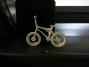 bmx bike pendant jewelry art bicycle charm model necklace ornament sketchup 3d print model - Mito3D