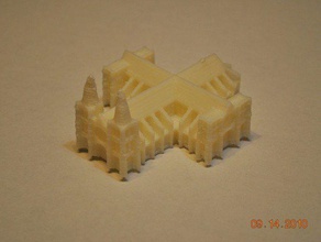 mini cathedral other architecture art miniature sketchup 3d print model - Mito3D