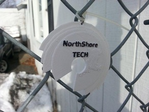 tech meetup badge north shore ma signs logos chain community diy group hacker hackerspace space key keychain lanyard massachusetts northshore open source pendant sketchup 3d print model - Mito3D