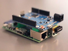 arduino, raspberry pi monte v10 la electrónica accesorio de junta debe tener el escudo útil 3d print model - Mito3D
