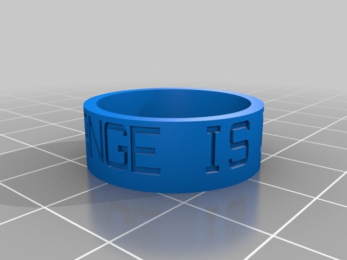 mon personnalisés bague de variation la constante anneaux 3D print model - Mito3D