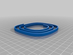 timingbelt 2mm de prueba 3d la impresora partes gt2 cinturón correa distribución 3d print model - Mito3D