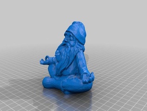 zen gnome low high polygon version scans replicas makerbotdigitizer tbuser 3d print model - Mito3D
