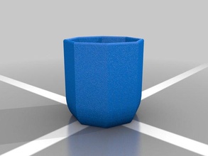 8 sided plant pot customizer-able containers customized 3d print model - Mito3D