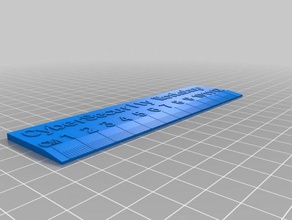 la mia su misura righello ufficio 3d print model - Mito3D