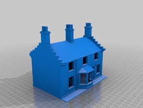unusual house je buildings structures 3d print model - Mito3D