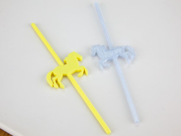 Pferde-Karussell - Spielzeug Spiel Zubehör merry go round printober Ersatz Replikator 3D print model - Mito3D