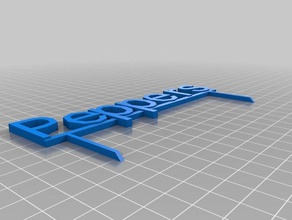 pepperssign sinais logotipos personalizado 3d print model - Mito3D