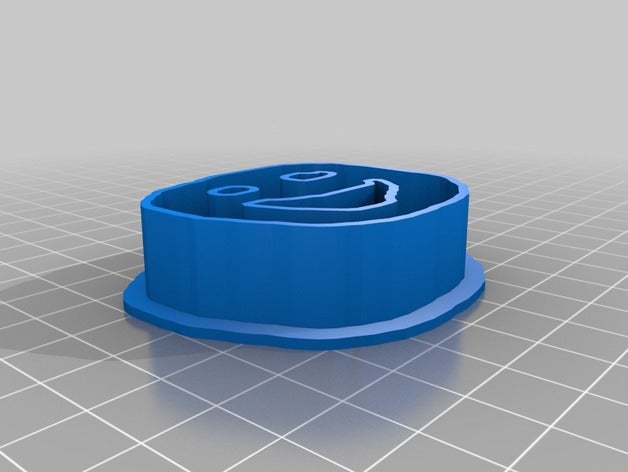 ade smiley-Gesicht Küche Essen angepasst 3D print model - Mito3D