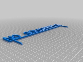não esquilos sinais logotipos personalizado 3d print model - Mito3D