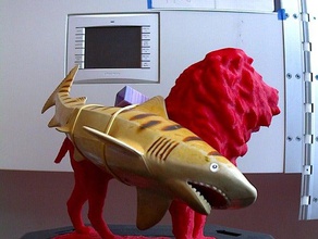 lionshark a arte makerbotdigitizer scan 3d print model - Mito3D