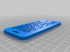 etiqueta braille organización personalizado 3d print model - Mito3D