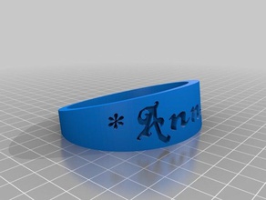 anna large bracelets customized 3d print model - Mito3D
