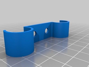 tube clips spacers diy holder holders pipe 3d print model - Mito3D