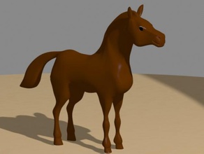 o cavalo animais 3d print model - Mito3D