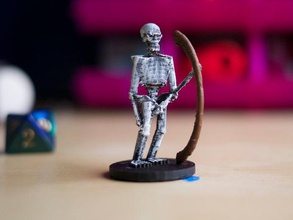 scheletro arciere 28mm giochi 3d print model - Mito3D