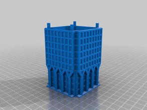 1 canada place bottom buildings structures 3d print model - Mito3D