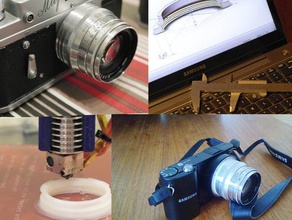nx-m39 adaptör kamera monte edin lens mount 3d print model - Mito3D